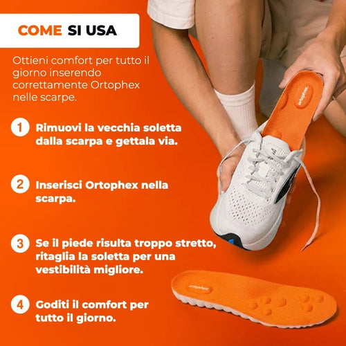 Plantari ortopedici per piedi | Ortophex™